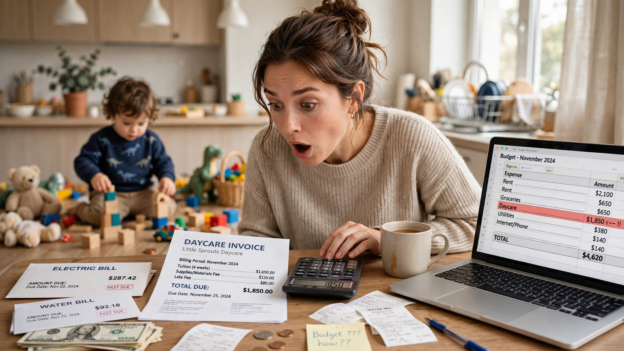 how much does daycare cost per week mom shocked at $1850 daycare invoice bill